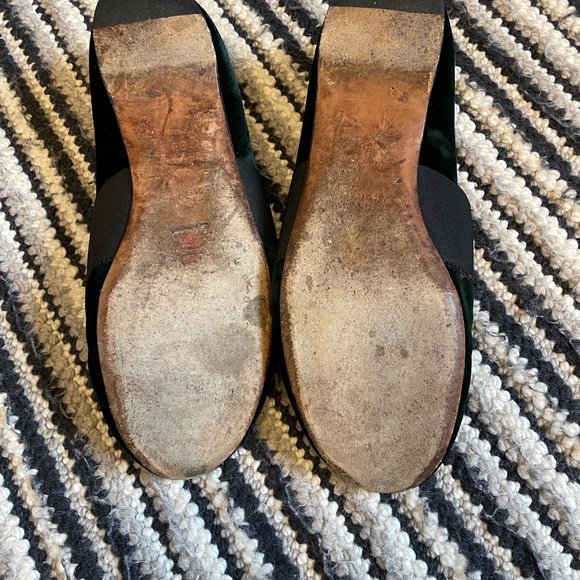 Green Velvet Givenchy slides - Picture 4 of 4